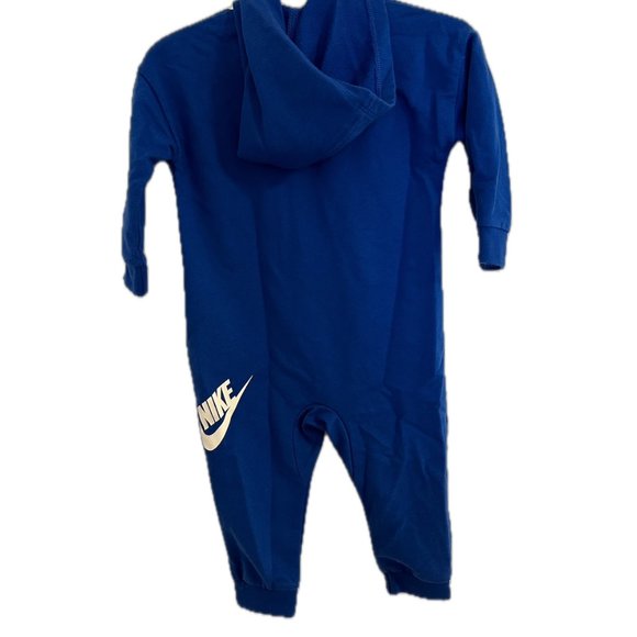 12M Hooded Zip Up Nike Romper - Picture 2 of 3